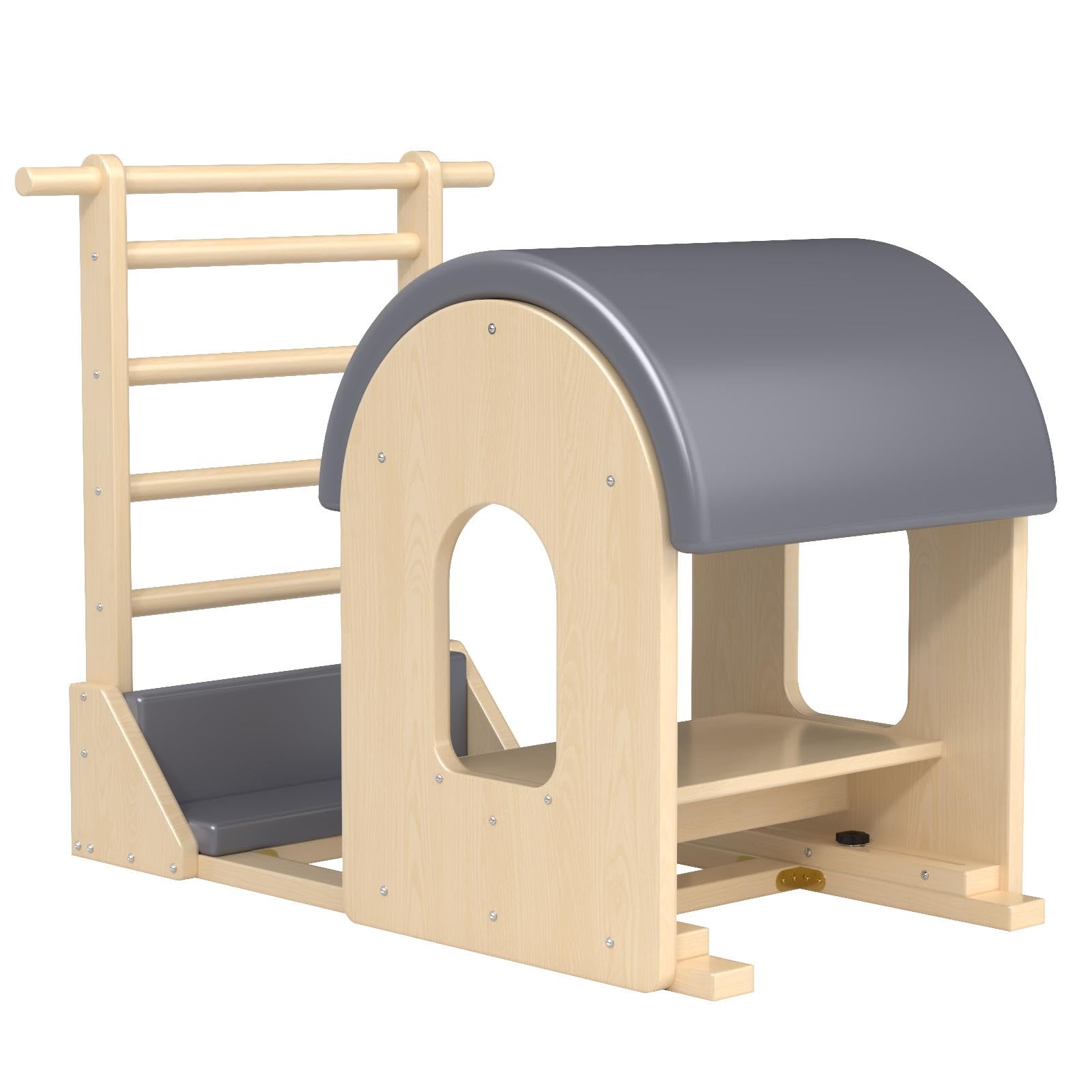 GDMSTIH Gray Pilates Barrel, Pilates Spine Corrector is Designed for People who Work in Offices, Pilates Arc Corrects Posture, Relaxes,Stretches to Make The Spine Soft and Supple- Sturdy Solid-91Z6bK