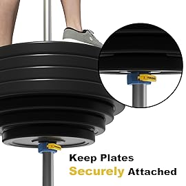 POWER GUIDANCE Barbell Collars Barbell Clips, ONLY 2 inch Olympic Barbell Clamps,Non-Slip Weight Clamps Quick Release Barbell Collar for Workout Weightlifting,Olympic Lifts and Strength Training