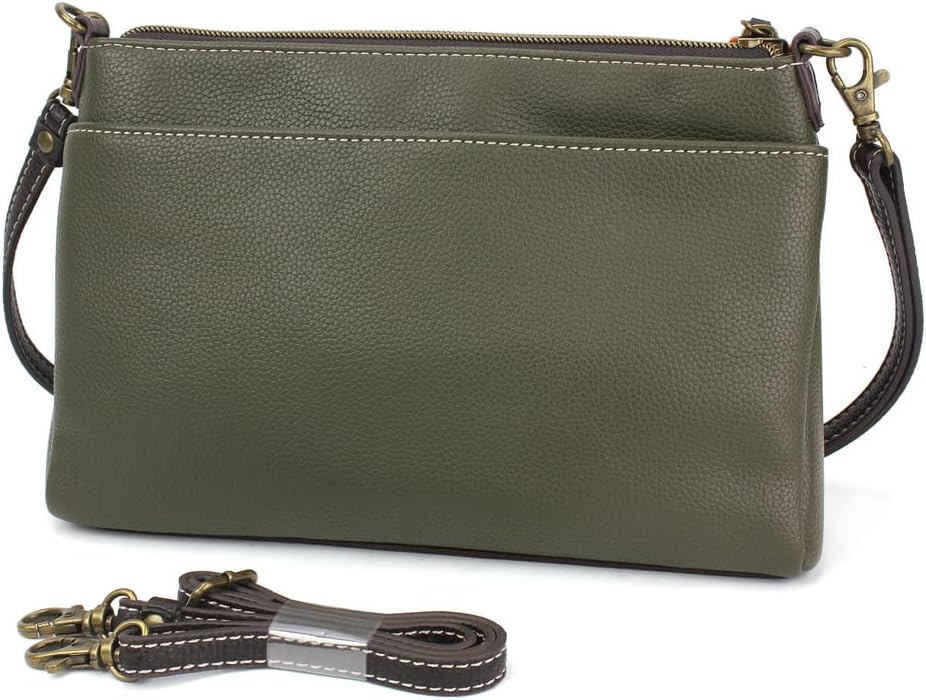 CHALA RFID Protected Vegan Leather Deluxe Crossbody Bag with Adjustable Straps - Image 2