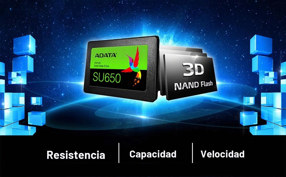 ADATA SSD 240GB SU650 /Lectura/Escritura:520/450 MB/Sec