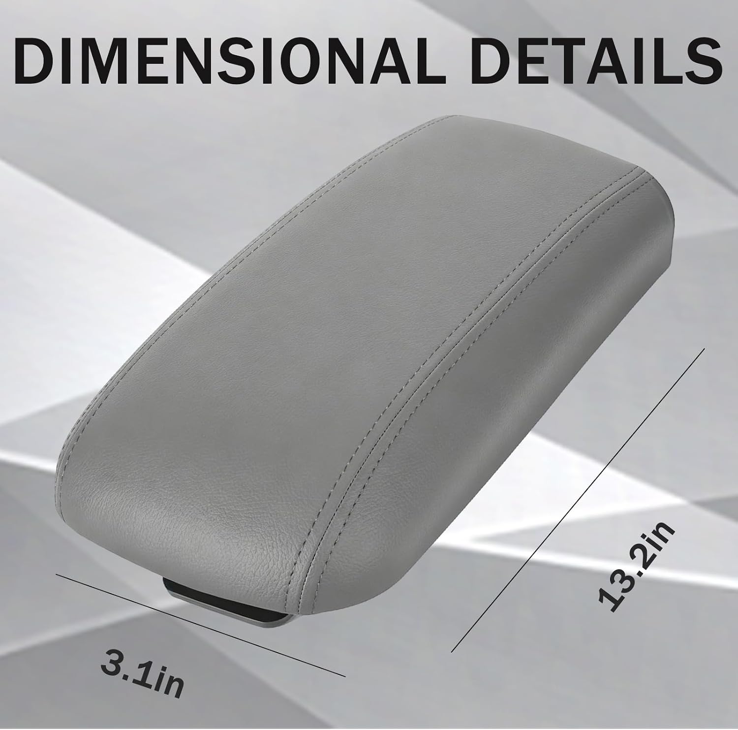 Center Console Lid Armrest Cover Kit, Replacement for 2002-2009 Chevy Trailblazer, GMC Envoy, Buick Rainier, Isuzu Ascender, Oldsmobile Bravada, Gray Replaces # 25998838， 25998844, 25998847 (gray)