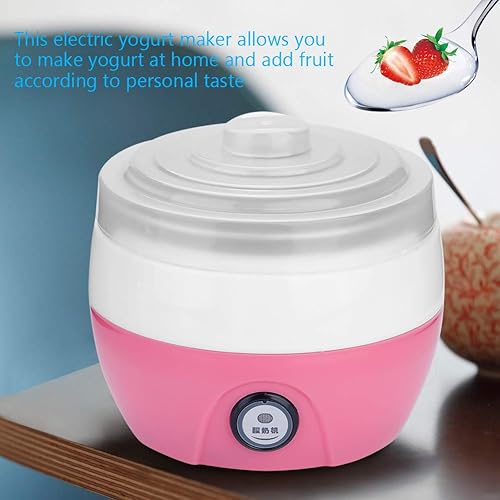 Miniatura 3 de Máquina automática para hacer yogur, fabricante de yogur digital, para cocina y hogar (rosa)