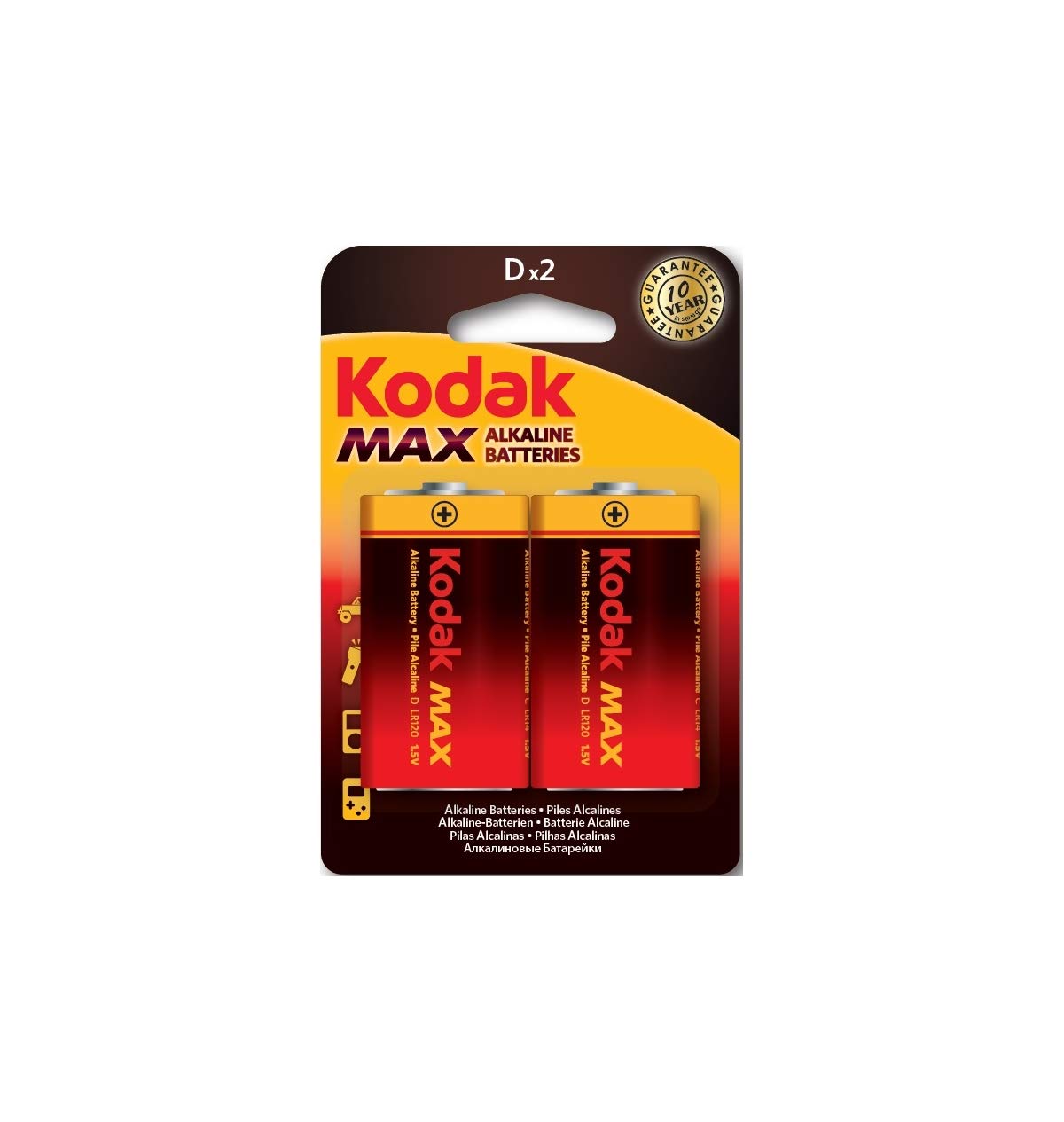 2 Batterie D, Mono, 4920, Torcia, LR20, MN1300, 1,5v Alkalina Kodak