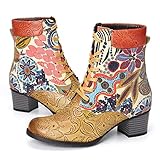 Anlass: Geeignet für jeden Anlass: Die Leder-Stiefeletten sind geeignet für Spaziergänge im Freien, Unterhaltung, Freizeit, Party, Hochzeit, Einkaufen, Verabredungen und so weiter. Darüber hinaus können diese Stiefel mit einer Vielzahl von Kleidungsstücken wie Jacken, Jeans, Shorts, Kleid und Röcken usw. kombiniert werden.