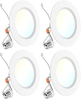Sunco 6 Inch LED Recessed Light Retrofit, Can Lights for Ceiling, 1700 L...