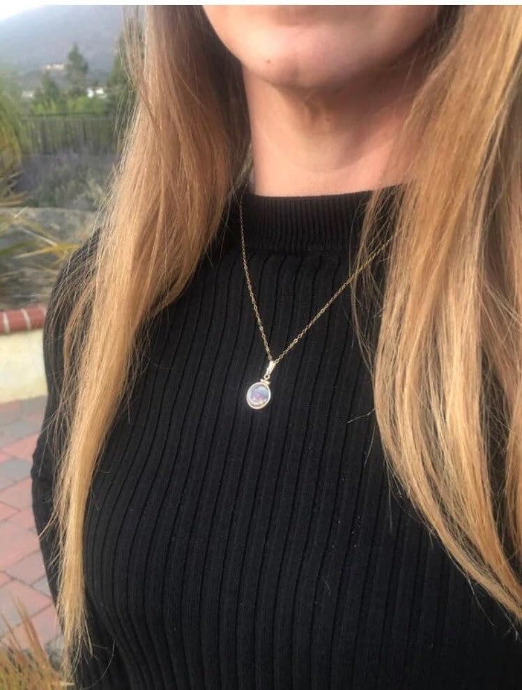 14K SOLID GOLD EMPTY Handmade Shaker Locket, FREE SCREWDRIVER INCLUDED, waiting for your small treasures - Image 5