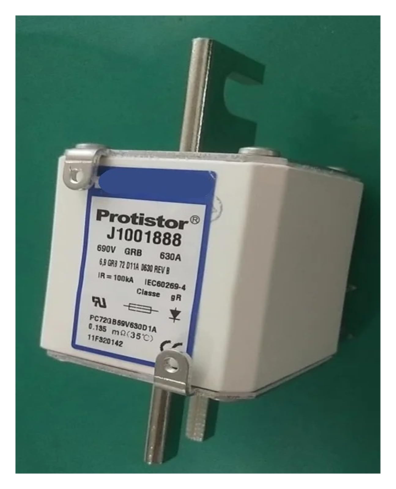 Fusibles PC72GB69V500D1A Mersen 500A pour protection industrielle 690V D11A