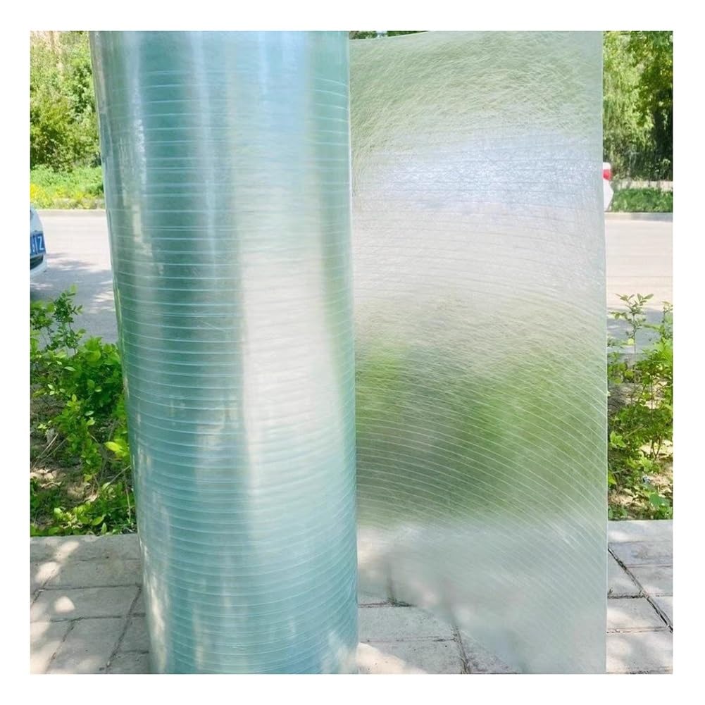 0,8 Mm Láminas De Policarbonato para Invernaderos Protección UV, Panel para Techos Cubierta De Repuesto Fibra De Vidrio para Gallineros, Pérgolas, Casetas De Bombas(39.4" x19.7')