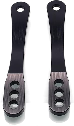 Miniatura 4 de MZS Eslabones de bajada de motocicleta, kit de suspensión trasera de eslabones de caída, accesorios ajustables, color negro, compatible con ZX14