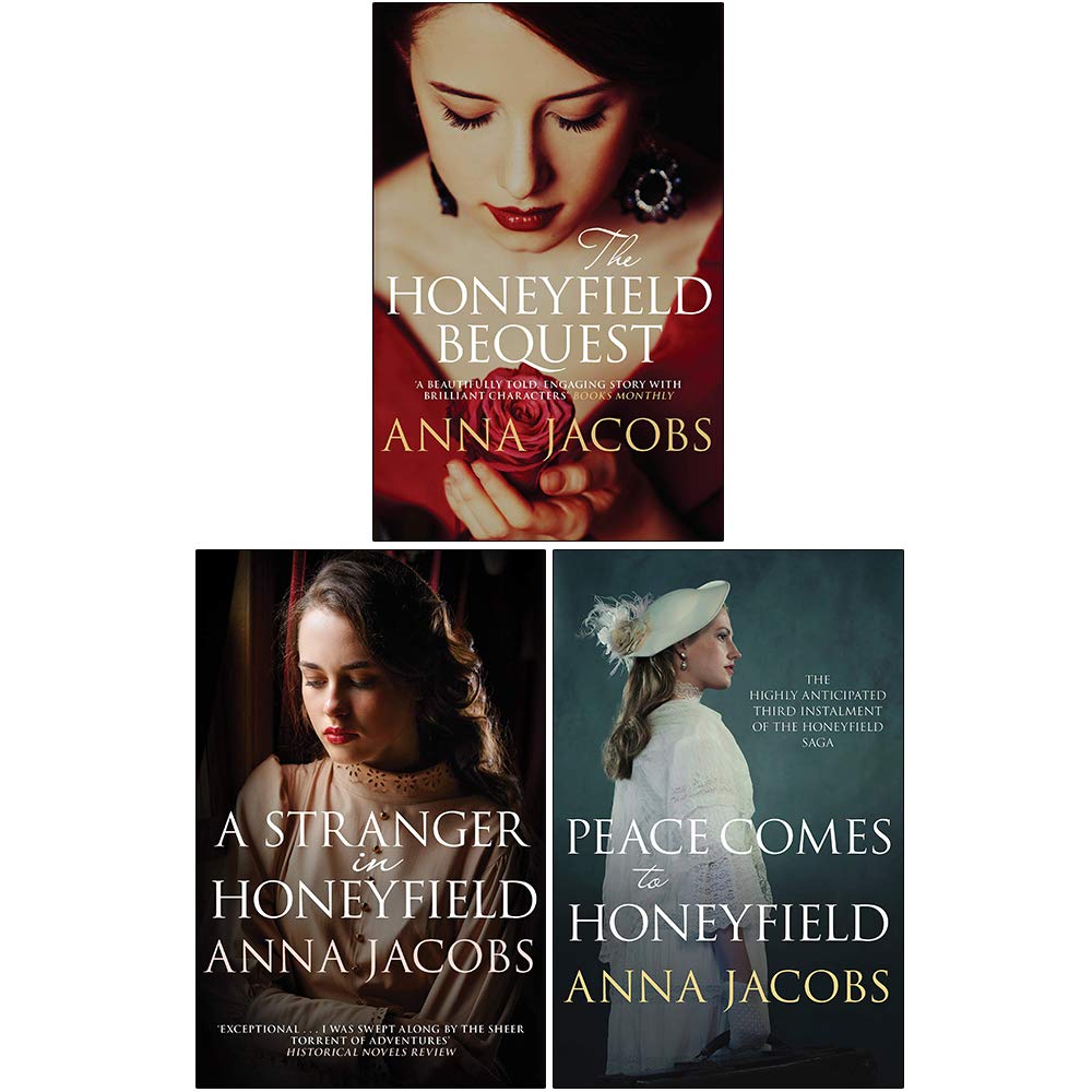 The Honeyfield Series 3 Books Collection Set By Anna Jacobs (The Honeyfield Bequest, A Stranger in Honeyfield, Peace Comes to Honeyfield)