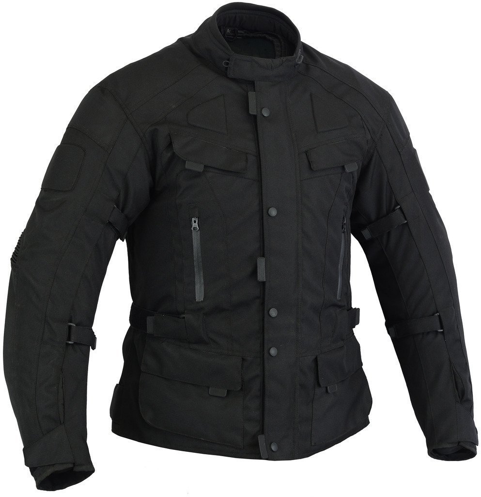 Bikers Gear Australia Infinity Veste confortable imperméable pour toutes les saisons Doublure thermique amovible ventilée avec protection CE1621-1