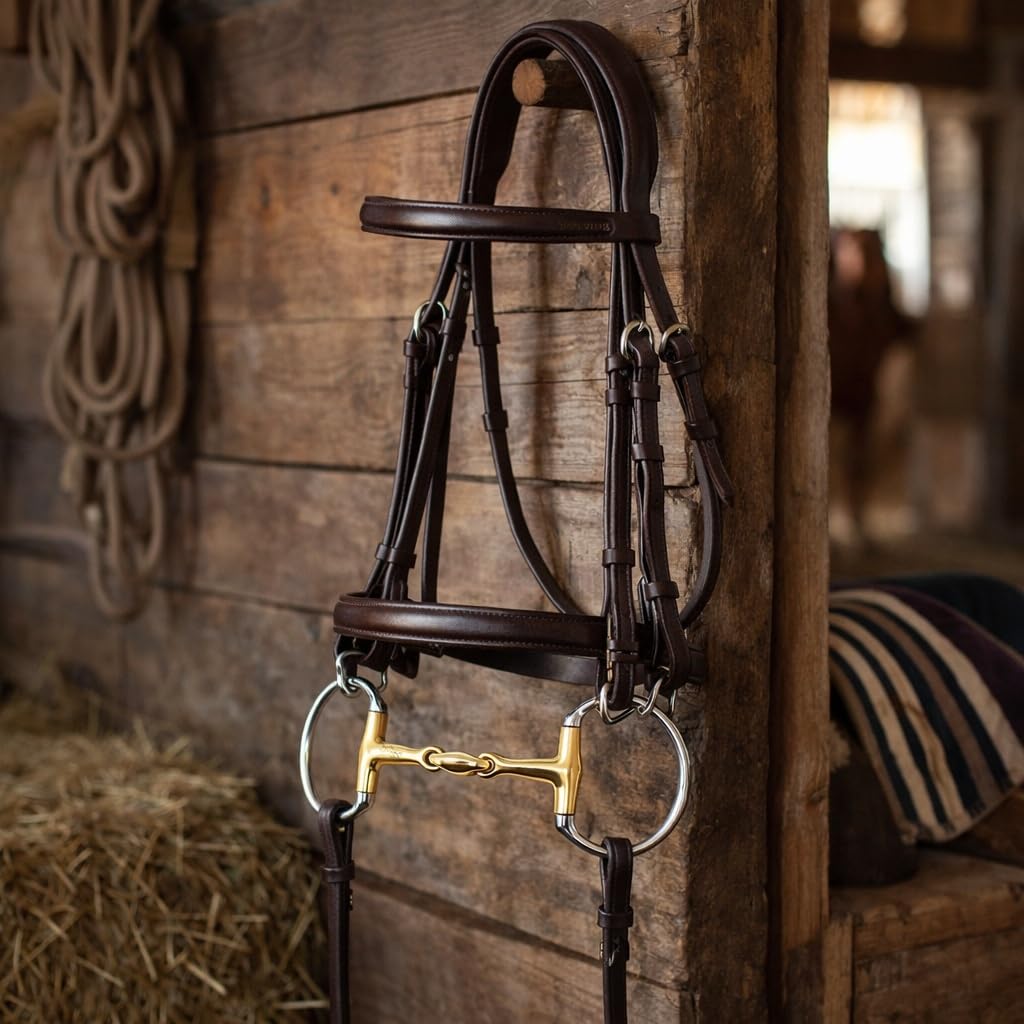 Tackmaster SS Cobre Occidental Inglés – Bocado para Caballos Caballo Poco 5 "Hueso de Perro Boca 35190b