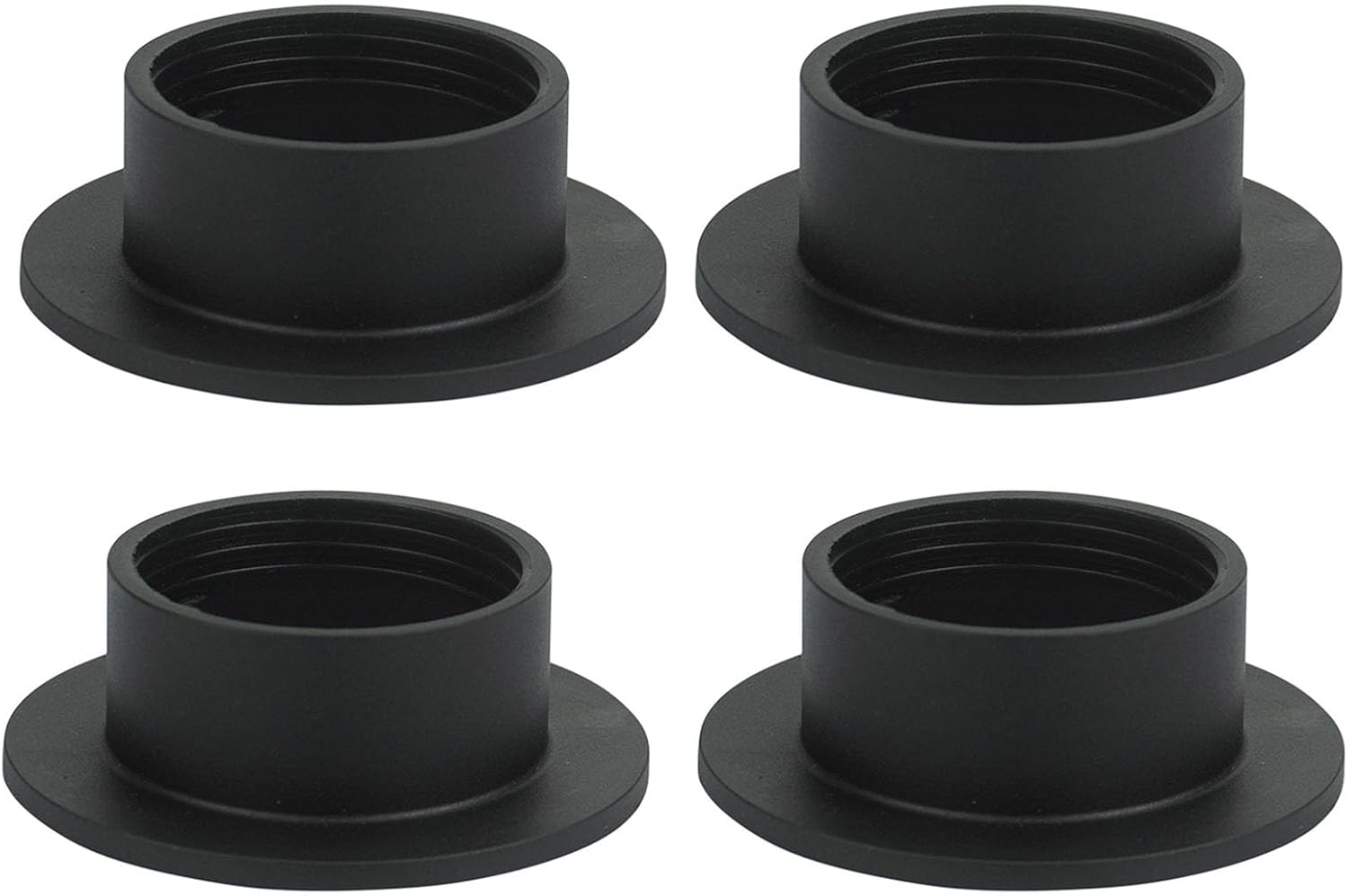 E26 E27 Light Socket Shade Ring,21.5mm/0.85inch Height Plastic Lamp Shade Collar Rings,Light Fixture Parts of Retainer Rings,Lock E26 E27 Socket with Thread Diameter 1-1/2 Inches (Black,4-Pack)