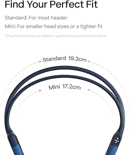 Miniatura 7 de SHOKZ OpenRun Mini - Bone Conduction Headphones,Open-Ear Bluetooth Wireless Sport Headphones for Running & Workout,Sweat Resistant, Long 8H Azul