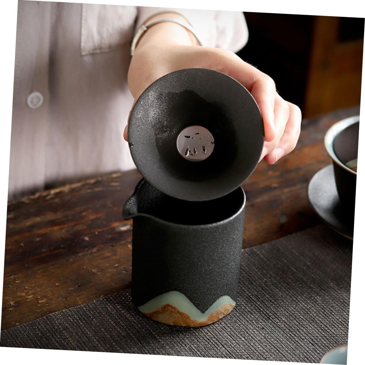 Ceramic Tea Strainer Filter for Gongfu Tea High Temperature Resistant Mesh Filter
