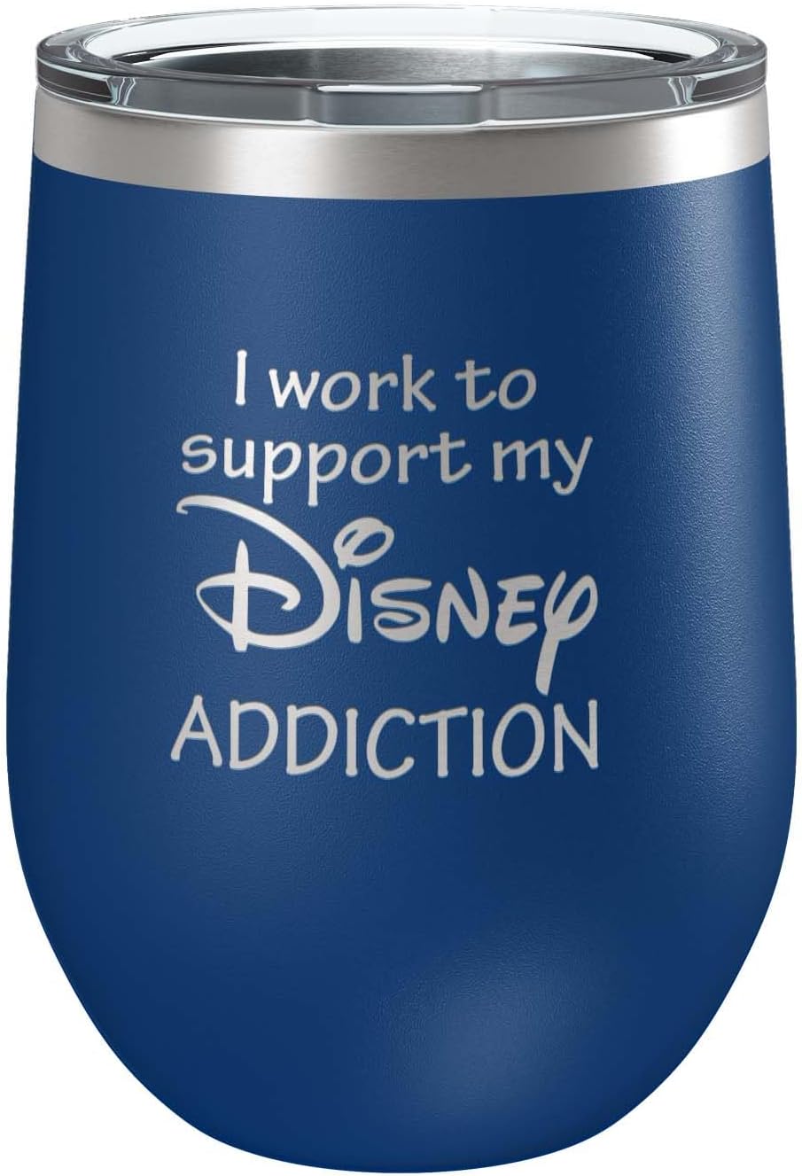 Custom Stainless Steel Tumbler with Lid 12oz, 15oz or 20oz | Vacuum Insulated Mug | Mickey/Minnie Fan | Birthday | Christmas | Personalized Gifts (12oz, Blue)