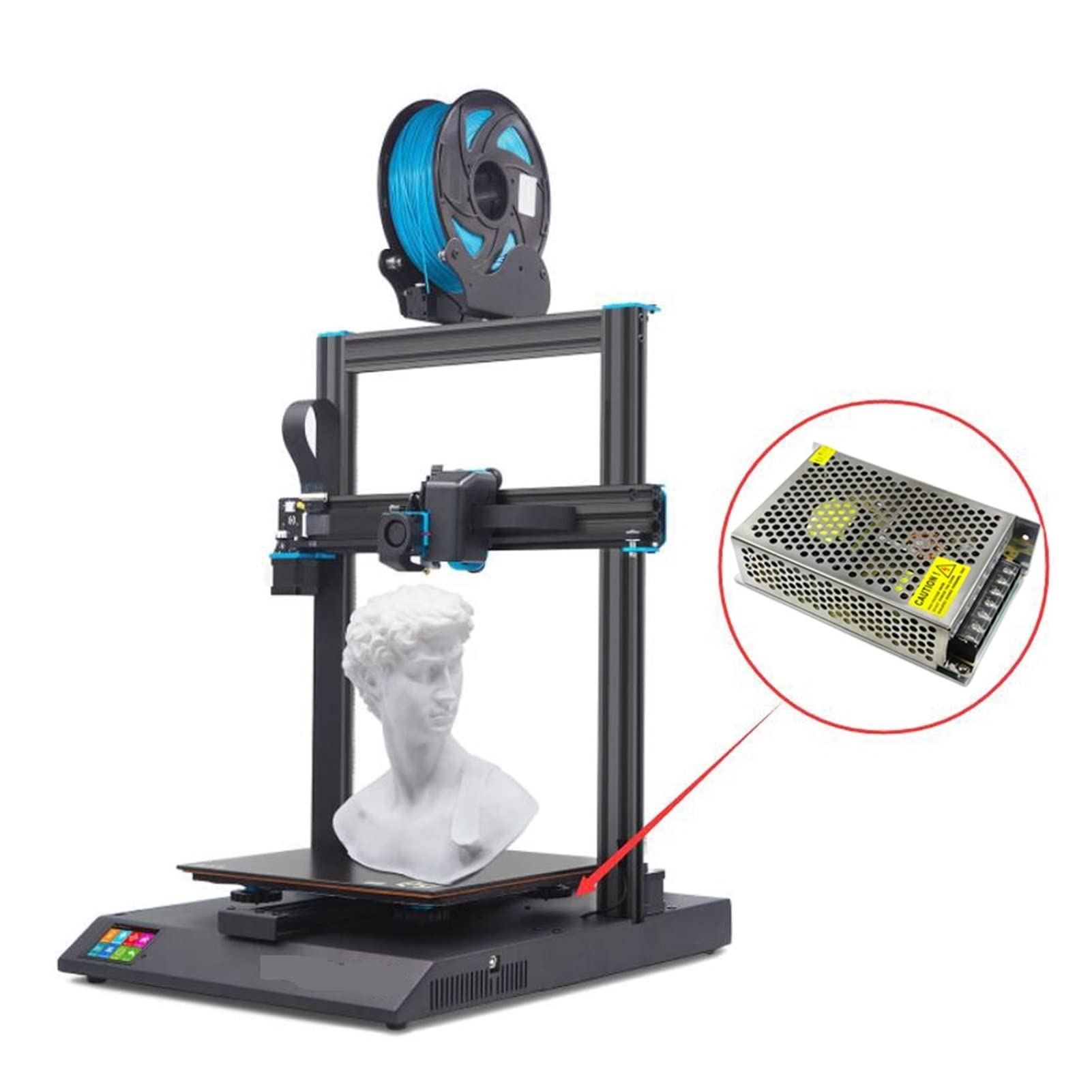 Transformador de Suministro Fuente de alimentación de impresión 3D y Fuente de alimentación dedicada for la Impresora 3D de artillería Protección contra sobrecarga y sobretensión(220V)