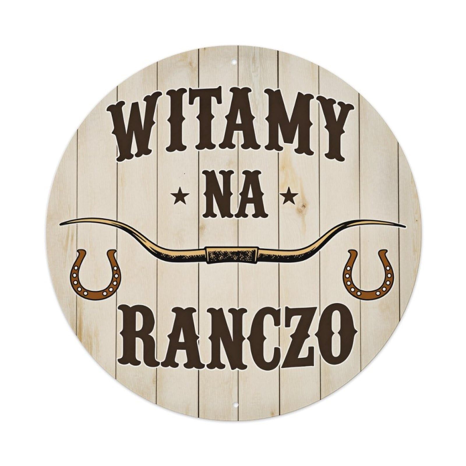 Welcome to The Sign Pattern Ranch Tin Sign Vintage Style Home Bar Garden Wall Plaque Decor Metal Poster 8x12 Inch