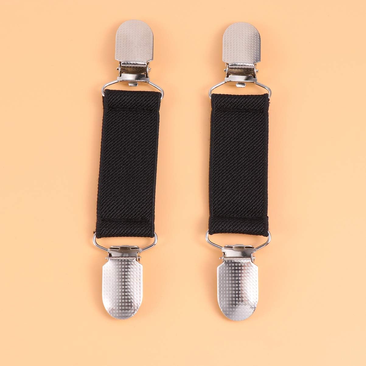Sofa Support 6 Pairs Bed Sheet Holder Straps Adjustable Bed Sheet Fastener Elastic Straps Clips for Mattress Covers Sofa Cushion (Black)