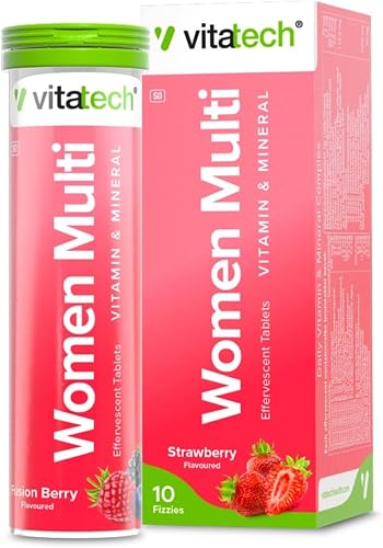 Vita+ Women's Strawberry Effervescent Multi Vitamin and Mineral 10 Fizzies