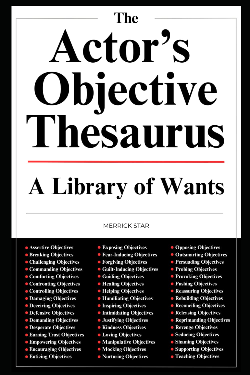 The Actor's Objective Thesaurus: A Library of Wants