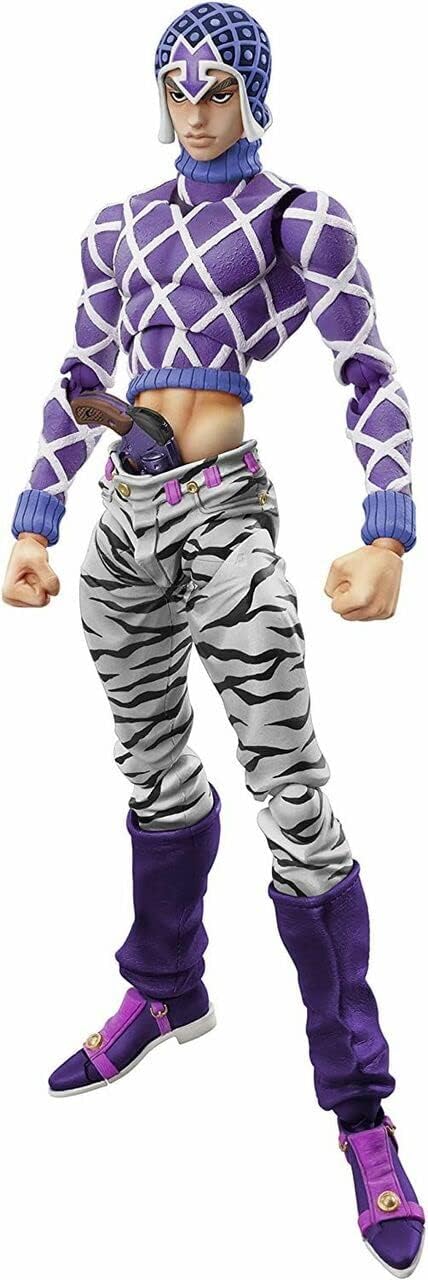 メディコス MediCos JoJo’s Bizarre Adventure Part 5: Guido Mista and SP Third Chozo Kado Super Action Statue Figure, Multicolor
