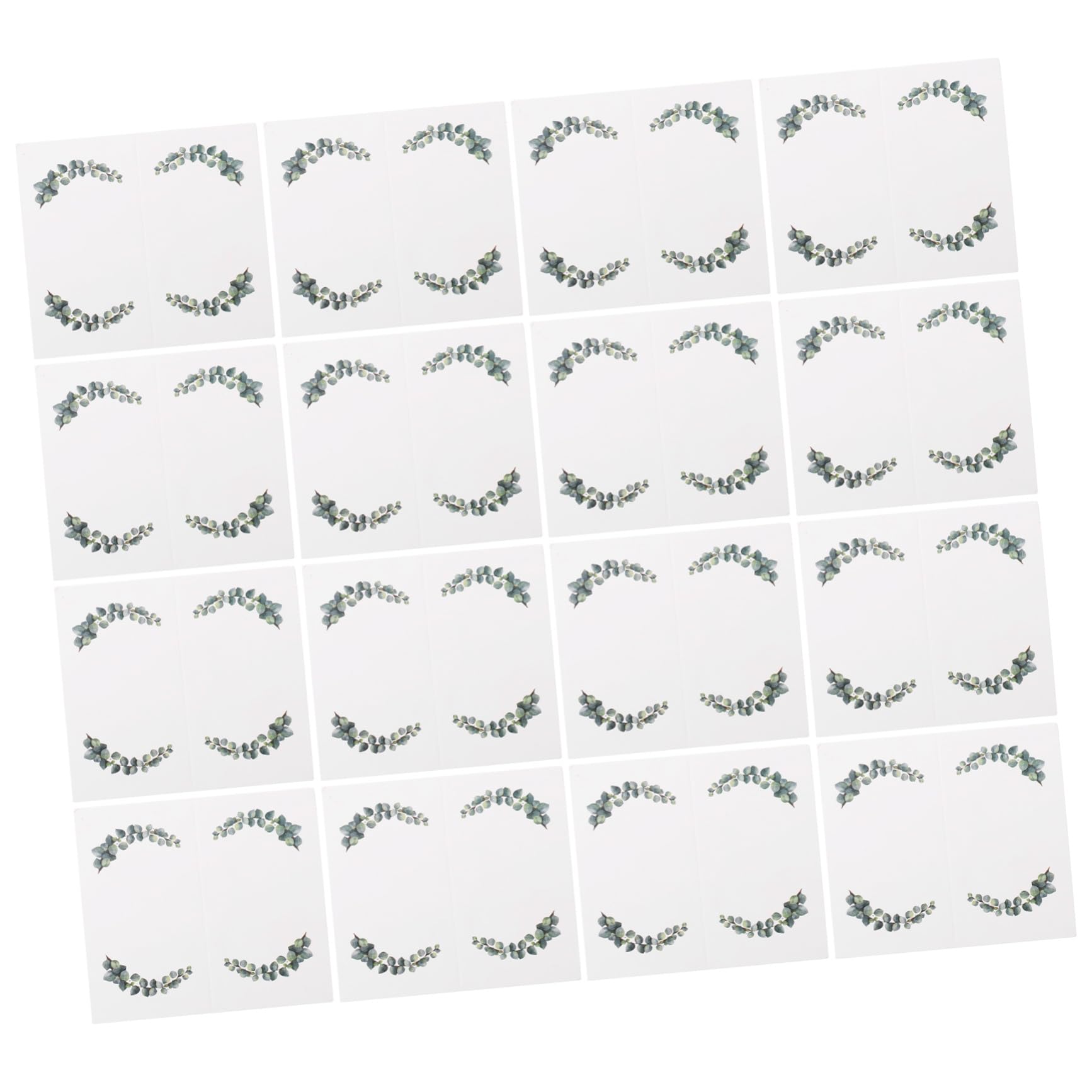 Cabilock 3 Set Carta Del Posto A Tavola Riservato Inviti Verde Piatto Segnaposto Per Apparecchiare La Tavola Segni Titolari Forniture Per La Creazione Di Carte Camera Bianca 100 Pezzi * 3