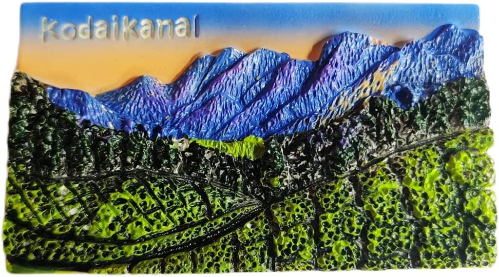Altko Kodaikanal India Kodaikanal Magnet Fridge Refrigerator Magnet Decoration Sticker Souvenir Resin Crafts Kitchen Whiteboard