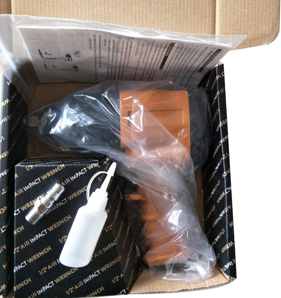 Air Impact Wrench 1/2 inch Torque Pneumatic Impact Hammer Driver Super Duty Impact Gun Tool Twin Wrenches XM300