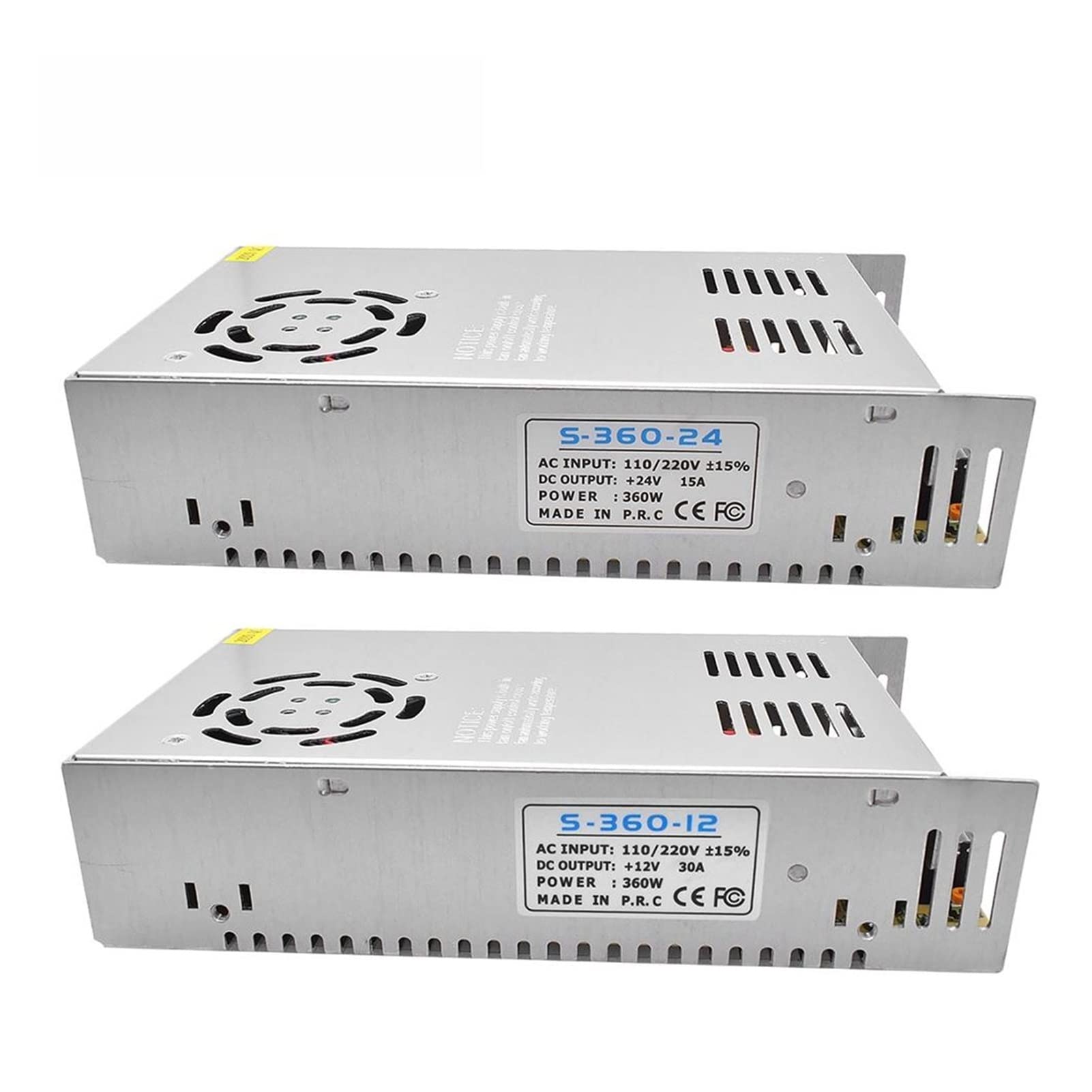Netzteil Schaltnetzteil, 3D-Druckerteile Schaltzufuhrversorgung AC/DC 12V 30A S-360-12 360W Und AC/DC 24V 15A 360W(12v)