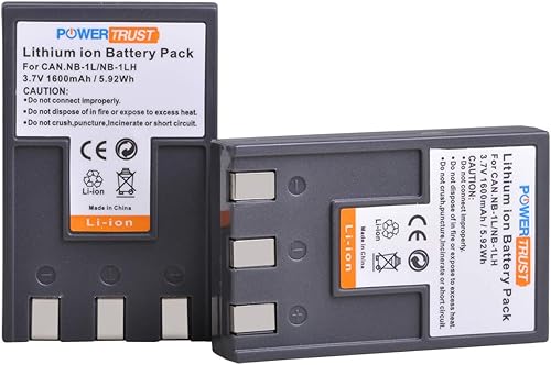 Miniatura 4 de Paquete de 2 baterías NB-1LH NB-1L + cargador USB LED para Canon IXY Digital 200 200a 300 300a 320 400 430 450 500 S200 S230 S330 PowerShot S200