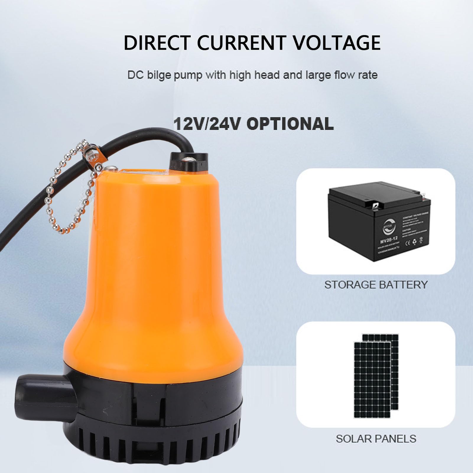 Asixxsix Pompe à eau submersible 45W 1110GPH Pompe de transfert d'eau portable avec moteur puissant pour la vidange de piscine, l'inondation du sous-sol, les étangs de jacu zzi
