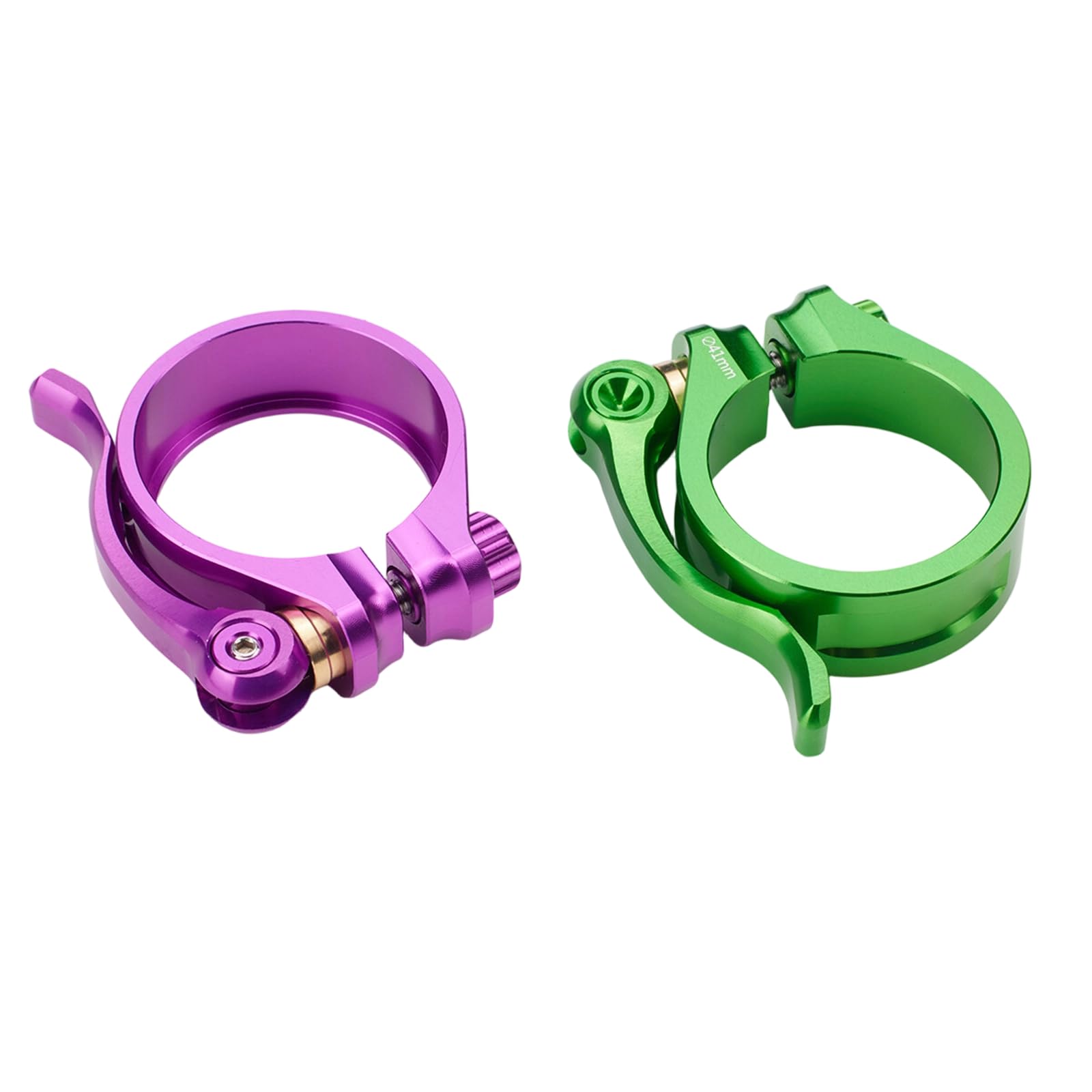 Forti leghe di alluminio morsetti di sella compatti e leggeri Biciclette Sedili Clip Facile installare Biciclette Morsetto del tubo di sella Morsetti in leghe di alluminio