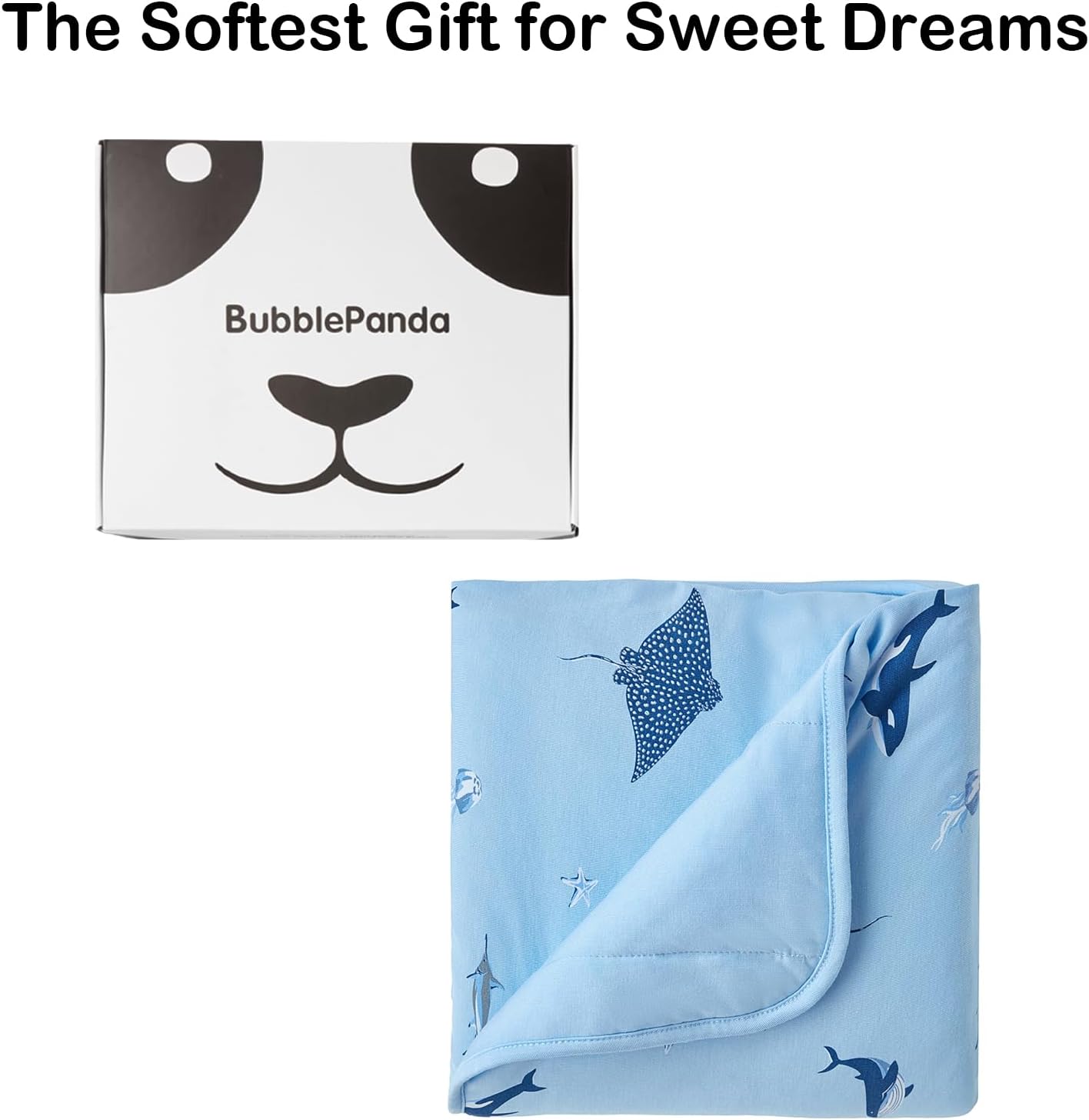 BubblePanda Rayon Made from Bamboo Baby Blanket for Boys Girls Neutral Soft Crib Blanket Toddler Quilt Comforter Newborn Nursery 30 x 40 Inch Shark - Image 6