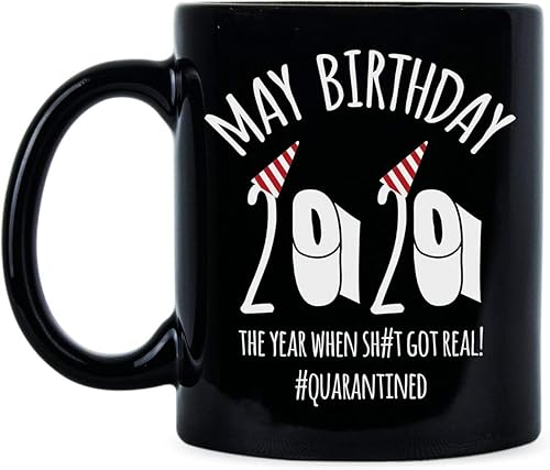 Taza de café con cuarentena de mayo de 2020