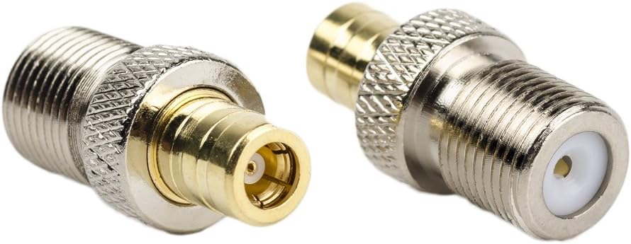 Eagles 2pcs SMB Female to F Female Connector RF Coaxial Adapter -SIRIUS XM Radio RG6 COAX Antenna Conversion Kit for RG59/RG6 Cable, XM Sirius Satellite Radio (TM)