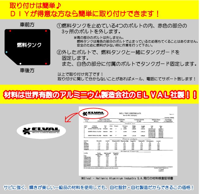 Amazon | NTS GIKEN (NTS 技研) 燃料タンクガード JA11/SJ30/JA71/JA22