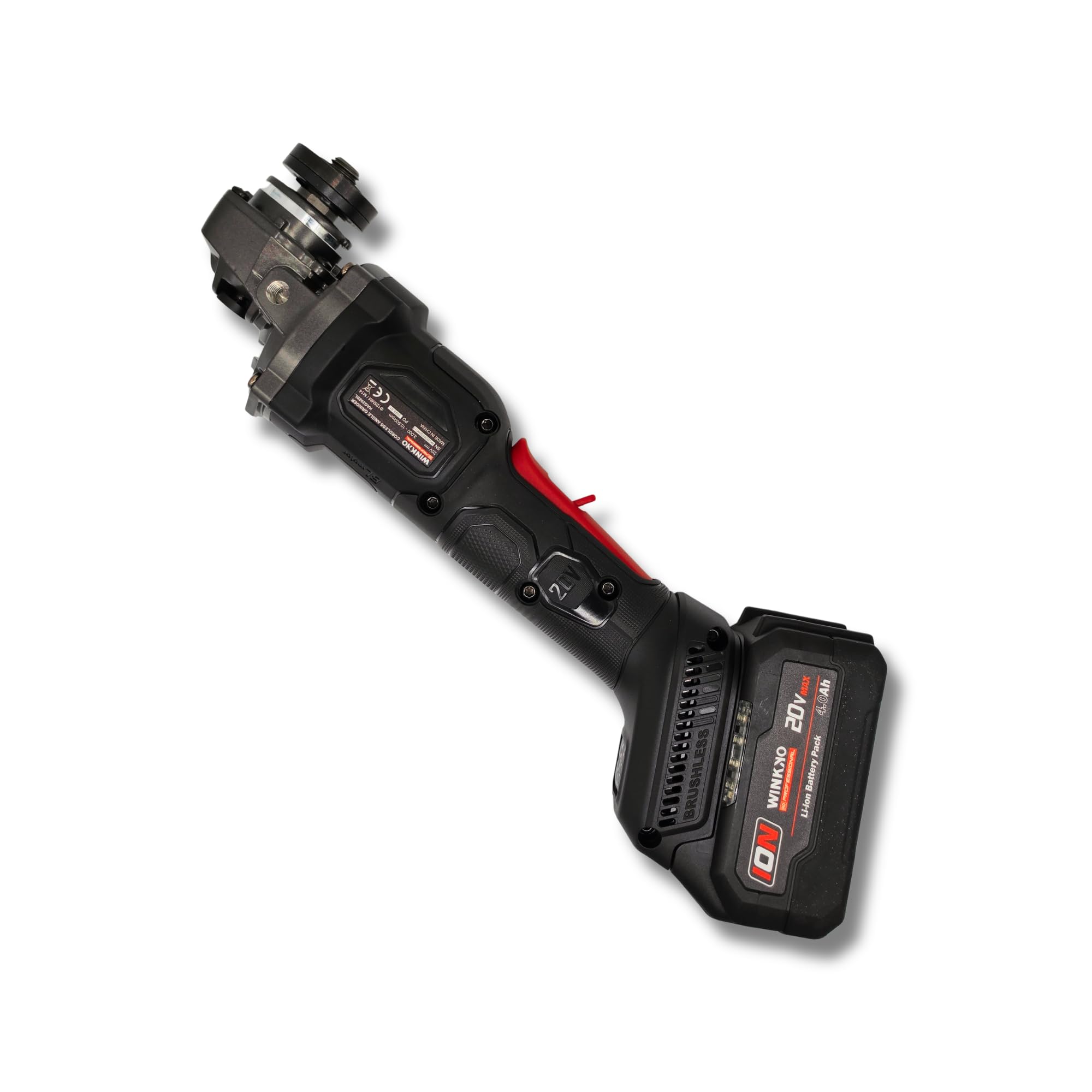 Radial Profesional 20V 4.0Ah M14 125mm con Sensor Giroscópico Anti Kick-Back y Velocidad Variable Amoladora Angular