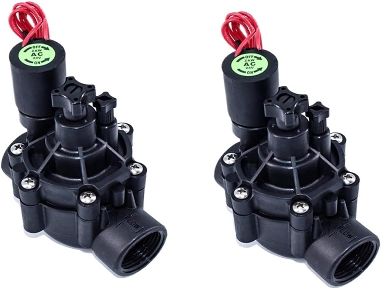 WiFi Smart Irrigation Controller Garden Sprinkler Controller Water Valve Irrigation Timer Smart Watering System WiFi Water Timer(1.25 inch 2 PCS)