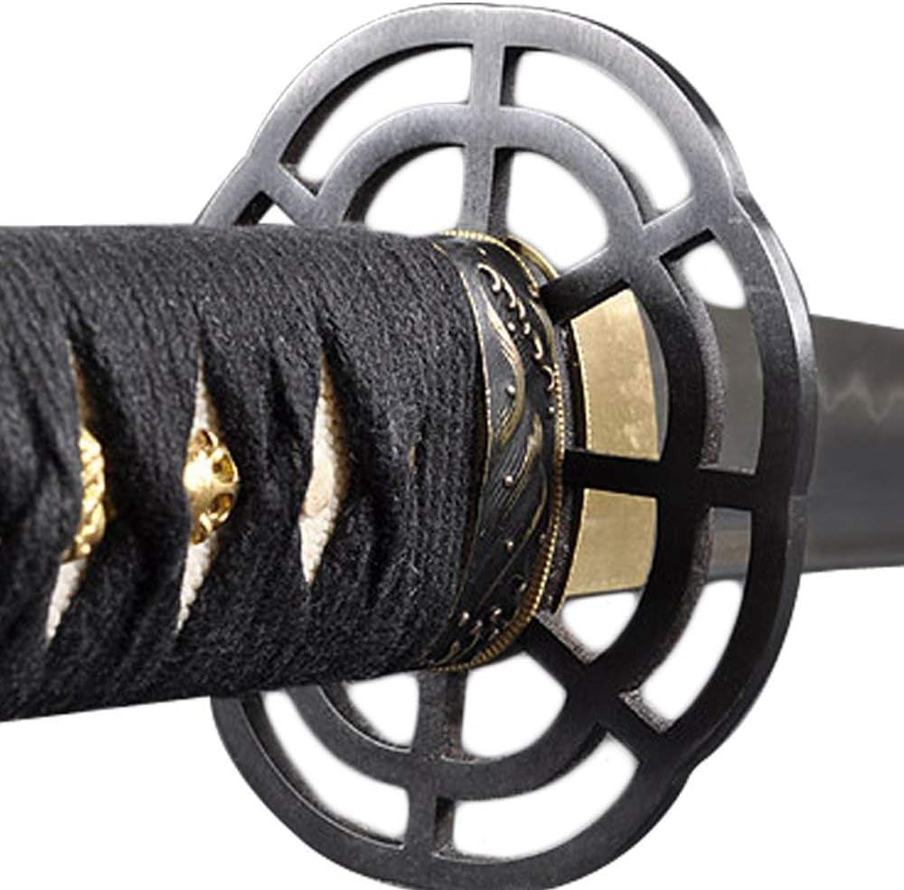 Handmade Sword - The Last Samurai Sword Katana Battal Ready, Fully Functional and Hand Forged, 1045 Carbon Steel Blade Engraved with the Last Samurai Sword Quote, Clay Tempered, Full Tang, Sharp