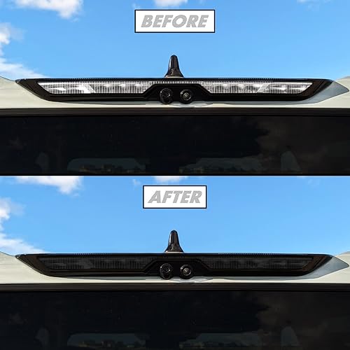 SlickMod Tinte de humo de vinilo precortado para la tercera luz de freno de Toyota Tundra 2022-2023 (20% humo oscuro, 3. tercera luz de freno)