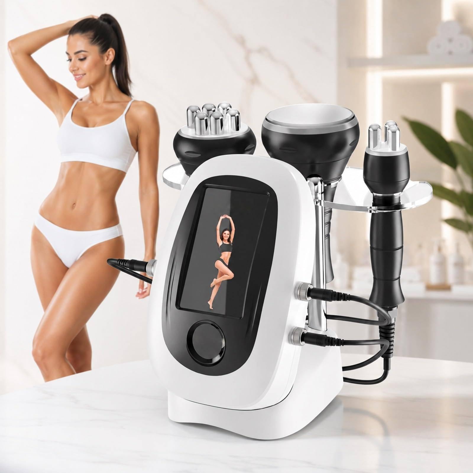 Urządzenie 3 W 1 Rf Multi-polar Do Modelowania Sylwetki | Urządzenie Do Odchudzania/Reduktor Tkanki Tłuszczowej/Wyposażenie Salonu Kosmetycznego, Do Ramion, Talii, Nóg