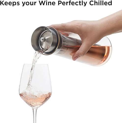 Miniatura 5 de Rabbit Jarra enfriadora de vino de vidrio enfría y airea vino 25.4 fl oz de capacidad