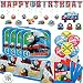 Thomas The Train Birthday MEGA Party Supply Pack for 16 with Plates, Napkins, Cups, Tablecover, 6 Balloons, Wall Decorating Kit, Happy Birthday Banner, Exclusive Button and Candles by Another Dream!