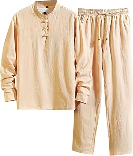 Ropa de algodón Zen Meditación Tai Chi Uniforme Hombres Chino Tradicional Ropa Kung Fu Ropa Transpirable Tops Artes Marciales Conjunto Tang Traje Pantalones de Manga Corta