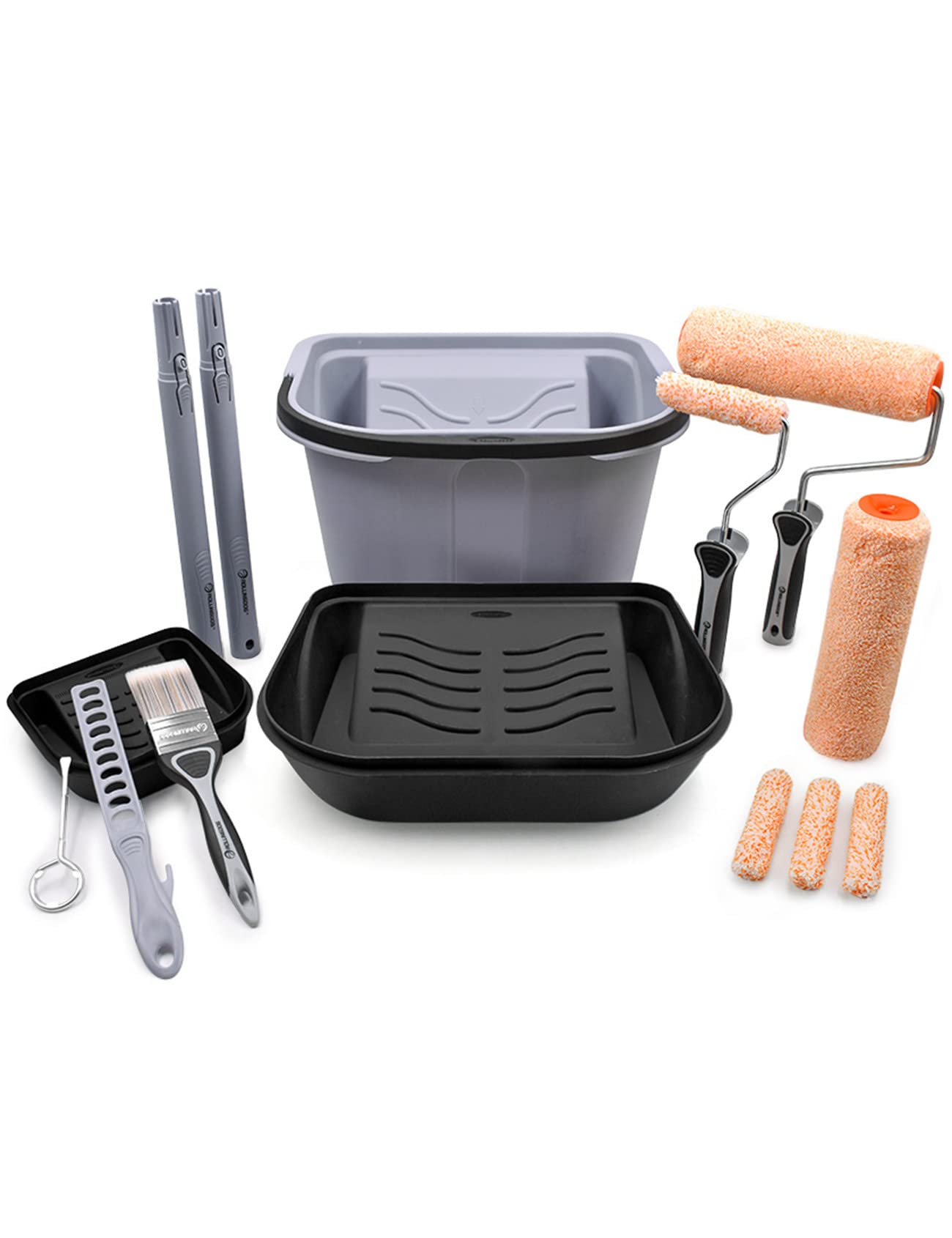 Buy ROLLINGDOG 16PCS Roller Sets for Painting with Paint Roller Tray