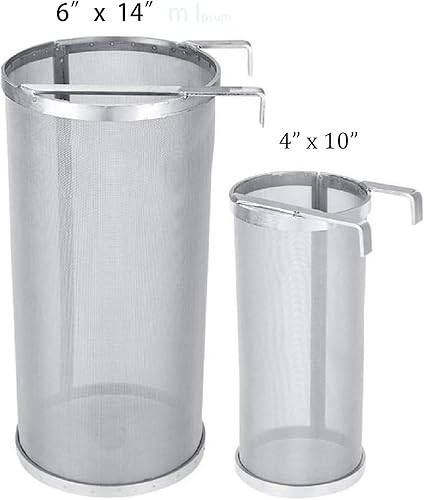 Miniatura 6 de Colador de filtro de lúpulo de 4 x 10 pulgadas, malla de 300 micras, de acero inoxidable para cerveza casera