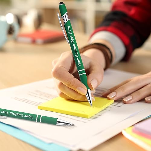 Miniatura 4 de Bolígrafos personalizados personalizados con grabado gratuito a granel con mensaje de nombre, bolígrafo personalizado, lápiz óptico para negocios,