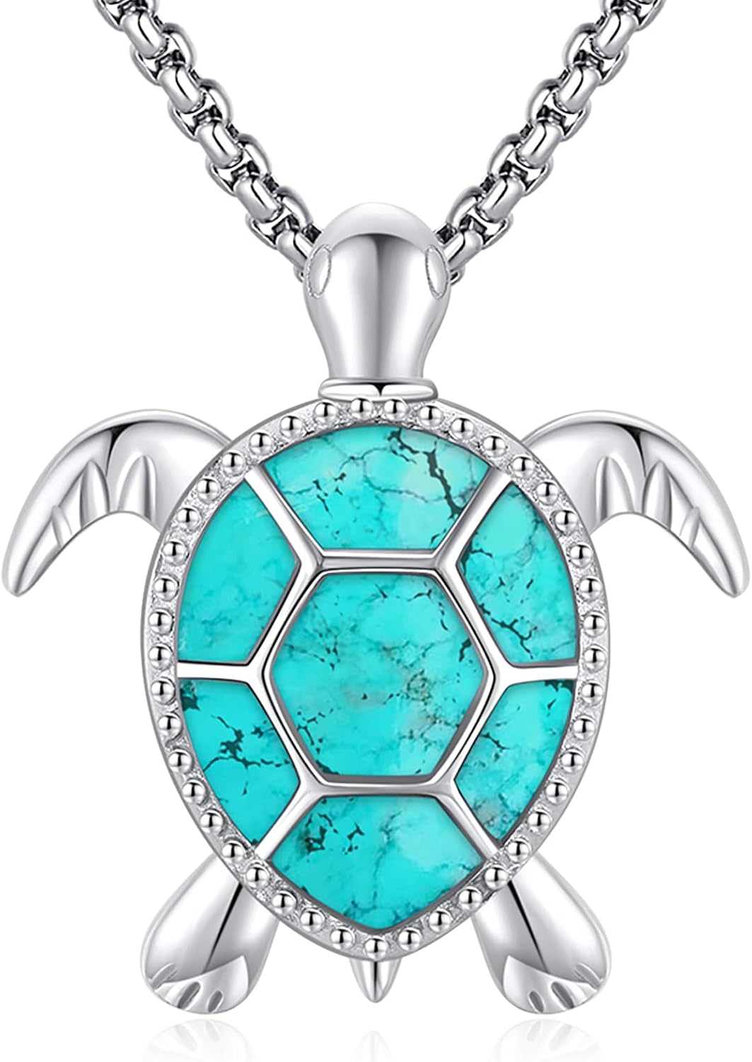 Animal Cat/Cow/Owl/Dolphin/Turtle Necklace Sterling Silver Moonstone Abalone Shell Crystal Opal Cute Animals Jewelry Gift for Women