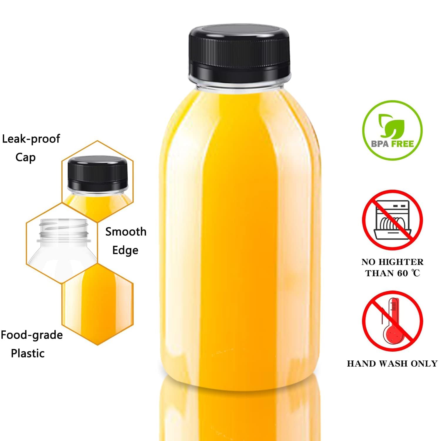 Lot De 12 Flacons Vides En Plastique Transparent De 100 Ml Avec Bouchon à Vis Blanc Pour Poudre Solide, Support De Rangement Pour Tablettes, échantillons Pour Distribuer Différents Articles